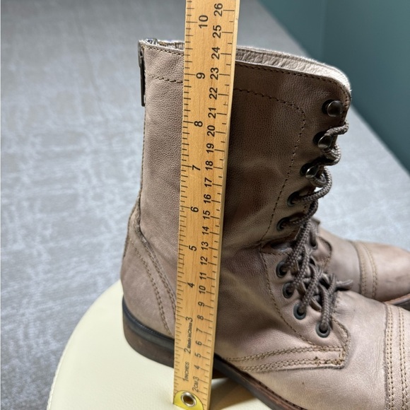 Steve Madden Munch Military Leather Lace up Moto Boot Womens Size 9 - Picture 6 of 10